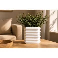Vaso Decorativo Moderno Design Minimalista QuadradoTendência Sala Mesa Quarto Arranjo