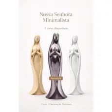 Nossa Senhora Aparecida 20cm Minimalista – Proteção e Fé para Seu Lar 🙏 Decoração Religiosa Presente