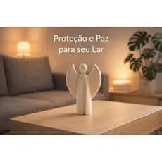Escultura Anjo da Proteção – Decoração Minimalista Elegante para Sala, Quarto ou Presente Especial