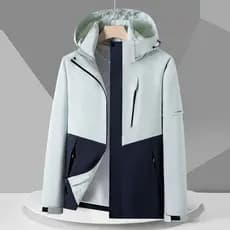 Jaqueta de montanhismo ao ar livre jaqueta impermeável masculina jaqueta única camada com capuz jaqueta única feminina c