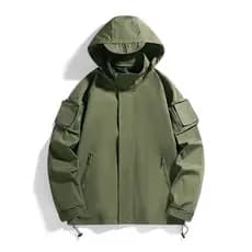 Jaqueta de casal masculina com capuz removível, roupas para caminhadas ao ar livre, jaqueta Anti-jaqueta masculina