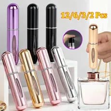 Porta Perfume Recarregavel Spray 5ml Para Viagem Mini Frasco Perfume Portatil-Atomizador Recarregável Cosmético