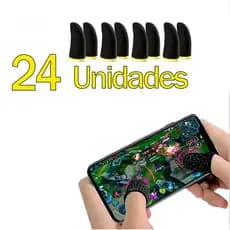 Luva De Dedo Gamer Profissional-Anti Suor Respirável-Para Celular Jogos Free Fire Pubg E Fps Cod-Manga De Polegar