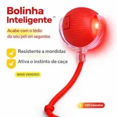Brinquedo Pra Pet Bolinha Inteligente Luz Led Interativo Cão Gato