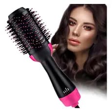 Escova Secadora Alisadora Profissional 3 EM 1 Seca Modela Anti Frizz Alta Potência