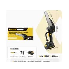 MINI MOTOSSERRA PORTATIL BATERIA 8" BOMDER BOM9103