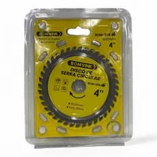 DISCO DE SERRA CIRCULAR 4" 105MM FURO 20MM CORTA MADEIRA BOMVINK BOM5116