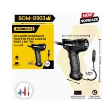 INFLADOR ELETRONICO AUTOMOTIVO BIKE E MOTO BOMDER BOM8903