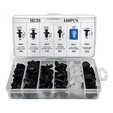 Kit 100 Presilha De Fixação Parachoque parabarro