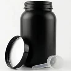 Pote Para Whey Protein Vazio 3,6 Litros + Scoop Medidor 50ml Frasco Suplementos Mantimentos Com Tampa