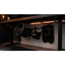 Kit completo Suporte Parede Volante Pedal Cambio Logitech G29, G920, G923 Organizador Gamer