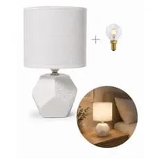 Abajur Luminaria de Mesa Porcelana Premium Sala Quarto e Escritorio Sofisticado Luxo Bivolt 110/220v