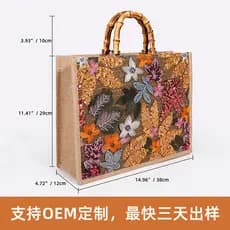 [Novo produto] sacola de tecido de bambu feminina bolsa de alta qualidade bolsa de lantejoulas bolsa feminina bolsa de p