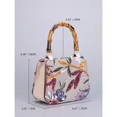 [Novo produto] Bolsa de lantejoulas bordada com alça de bambu Bolsa feminina de nicho de alta qualidade [Estilo mais ven