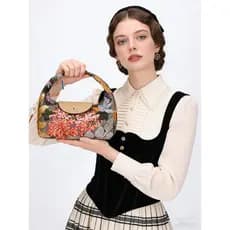 [Novo produto] Bolsa boêmia de lantejoulas com bordado Floral bolsa retrô feminina bolsa feminina [venda quente]