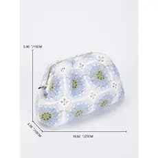 [Novo produto] Embreagem bordada feminina High-End tricô nicho nuvem bolsa feminina moda lã flor embreagem [estilo mais