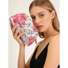 [Novo produto] Bolsa feminina bordada com lantejoulas, bolsa de noite com flores de alta qualidade, Design de nicho, bol