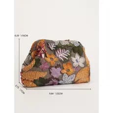 [Novo produto] Bolsa feminina de lantejoulas bordadas da indústria pesada Bolsa de jantar de alta qualidade Bolsa de nuv