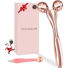 Massageador Facial 3D de Metal, Ferramenta de Massagem Gua Sha para Escultura Facial, Cuidados com a Pele dos Olhos, Red