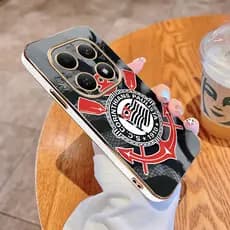 Redmi Note 15 Pro + Note15 5G Capa Corinthians Club De Telefone Revestida Brilhante