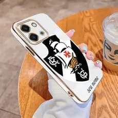 Capa Xiaomi Redmi 15C POCO C85 Nome Personalizado Vasco da Gama Macia Revestida À Prova De Choque