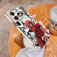 Xiaomi Redmi 15C POCO C85 Caso Homem Aranha Marvel Brilhante Chapeamento Bonito Simples À Prova De Choque Capa