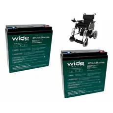 Kit 2 Bateria Cadeira De Rodas Wide Ciclo Profundo 12v 25ah