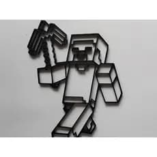 Decoração Gamer Minecraft Personagem Minecraft - gamer grende 23cm quarto infantil