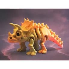 Brinquedo dinossauro articulado 15cm Dino/flexível/Triceratops/dinossauro grande/criança/pré históico