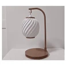 Luminária de mesa suspensa com suporte e LED GRÁTIS.