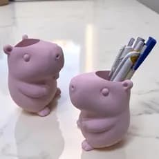 Organizador Porta caneta Capivara/ Porta Pincel / Porta Caneta / Porta escova de dente / Capivara escritório escolar
