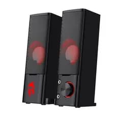 Caixas de Som e Soundbar Redragon Orpheus GS550 Estéreo 2.0 com LEDs Vermelhos