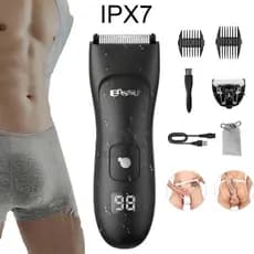 Aparador de Pelos Removedor Elétrico De Pêlos De Partes Íntimas Aparador De Cabelo Para Homens IPX7