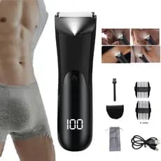 Aparador de Pelos Removedor Elétrico De Pêlos De Partes Íntimas Aparador De Cabelo Para Homens E Mulheres Com luz