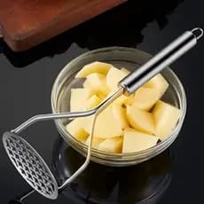 Amassador de Batata Espremedor Manual Aço Inoxidável Multiuso para Purê Legumes