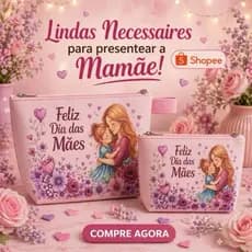 Kit Presente Dia Das Mães Barato Lembraça Necessaire Feminina