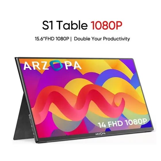 Monitor Portátil 15.6” Arzopa S1 IPS Full HD USB-C Gamer