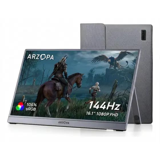 Monitor Portátil Arzopa Z1FC Gray 16.1" 144Hz HDR USB-C HDMI Com Capa
