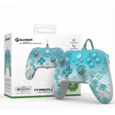 Controle GameSir T7 Pro Floral RGB Para PC Xbox Hall Effect USB Gamepad Gamer