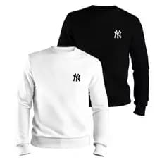Kit 2 Moletom Masculino Algodão Blusa De Frio Flanelado Casaco Confortavel Oferta Envio Imdiato