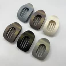 Presilha Piranha de Cabelo Oval Grande Prendedor Feminino Grampo para Coque Elegante