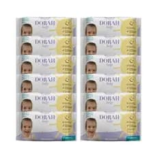 Kit Higiene do Bebê - 12 Pacotes - Toalhas/Lenços Umedecidos SEM ÁLCOOL - 50 Folhas - Dorah Baby (Total 600 Folhas)