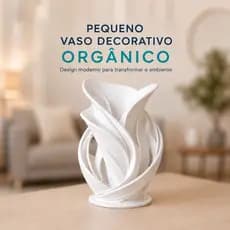 Vaso Decorativo Moderno Pequeno 10cm Decoração Sala Mesa Aparador Rack Escritório