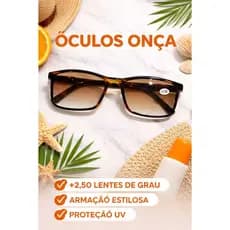 Óculos de Leitura/Sol com Grau  Pra Perto Masculino / Feminino