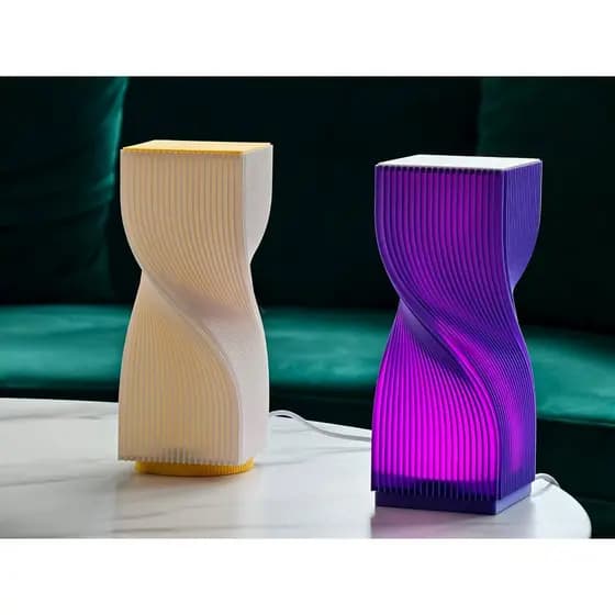 Luminária Temporal LED | Luminária Decorativa Efeito Energia Moderna