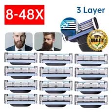 16/8/4 pcs Geely MACH 3 Barbeador Manual Masculino De Segurança Facial Barbear Depilação barbeador manual