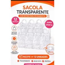 Sacola 25X18- 20x20 -25x25 PVC C/BOTÃO PRESENTE LEMBRANCINHA DE FESTA SACOLA PARA DOCE SACOLA Cristal PARA PERSONALIZAR