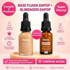DAPOP Base + Blindagem Resistente a Agua e Suor Hidrata a pele Minimiza os Poros Primer Diluidor Make Cobertura Fluida