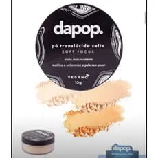 Po Translucido Vegano Dapop Soft Focus efeito Matte Make- Maquiagem Pó solto Po Fino 3 cores