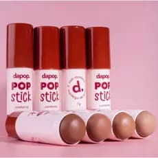 CONTORNO E BLUSH DAPOP STICK CREMOSO BASTAO- TEXTURA AVELUDADA